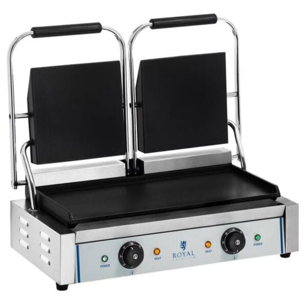 Kontakt grill kontaktowy dwustronny podwójny gładki 3600W 230V Royal Catering 1 1335 2