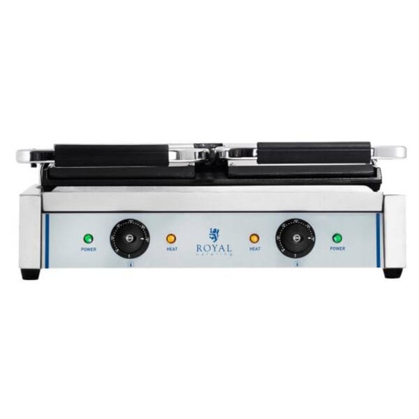 Kontakt grill kontaktowy dwustronny podwójny gładki 3600W 230V Royal Catering 4 1335 5