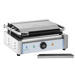 Kontakt grill kontaktowy dwustronny gładki PANINI 2200W 230V Royal Catering 5 Kontakt grill kontaktowy dwustronny gładki PANINI 2200W 230V Royal Catering - obrazek 1