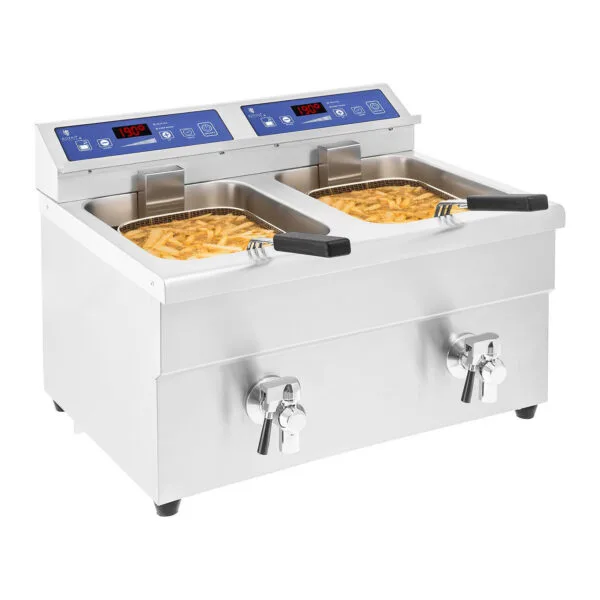 Frytownica frytkownica podwójna indukcyjna 7000W 230V Royal Catering 2x 10L 3 1343 2