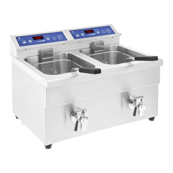 Frytownica frytkownica podwójna indukcyjna 7000W 230V Royal Catering 2x 10L 5 1343 4