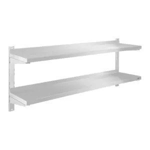 Półka ścienna stalowa wisząca podwójna z regulacją 140cm 6 Półka ścienna stalowa wisząca podwójna z regulacją 140cm - obrazek 2