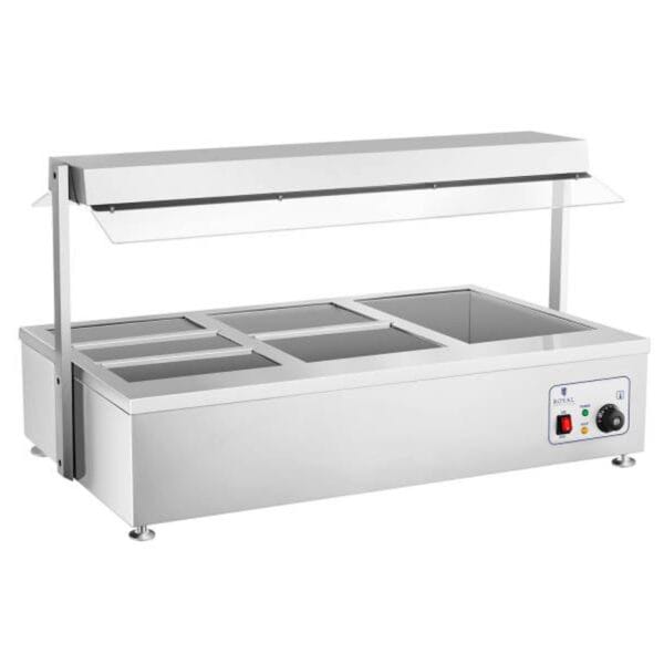 Suchy bemar podgrzewacz bez wody wolnostojący 6 x GN 150mm 55L Royal Catering 6 1380 3