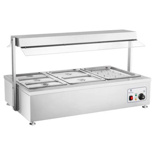 Suchy bemar podgrzewacz bez wody wolnostojący 6 x GN 150mm 55L Royal Catering 1 1380 suchy bemar podgrzewacz bez wody wolnostojacy 6 x gn 150mm 55l royal catering