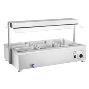 Bemar wodny podgrzewacz wolnostojący z kranem 6 x GN 150mm 55L Royal Catering 10 Bemar wodny podgrzewacz wolnostojący z kranem 6 x GN 150mm 55L Royal Catering - obrazek 3