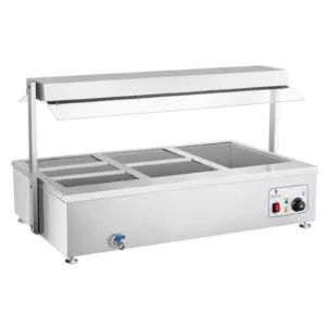 Bemar wodny podgrzewacz wolnostojący z kranem 6 x GN 150mm 55L Royal Catering 11 Bemar wodny podgrzewacz wolnostojący z kranem 6 x GN 150mm 55L Royal Catering - obrazek 4