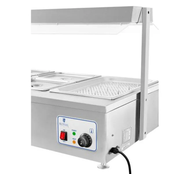 Bemar wodny podgrzewacz wolnostojący z kranem 6 x GN 150mm 55L Royal Catering 4 1381 4