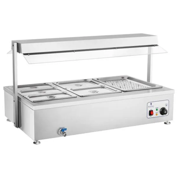 Bemar wodny podgrzewacz wolnostojący z kranem 6 x GN 150mm 55L Royal Catering 1 1381 bemar wodny podgrzewacz wolnostojacy z kranem 6 x gn 150mm 55l royal catering