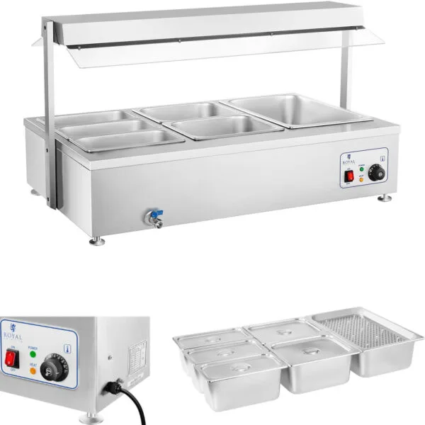 1381-bemar-wodny-podgrzewacz-wolnostojacy-z-kranem-6x-gn-150mm-55l-royal-catering 1381 bemar wodny podgrzewacz wolnostojacy z kranem 6x gn 150mm 55l royal catering