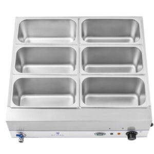 Bemar podgrzewacz wodny na podstawie stalowej 6 x GN 1/3 2000W 230V 8 Bemar podgrzewacz wodny na podstawie stalowej 6 x GN 1/3 2000W 230V - obrazek 4