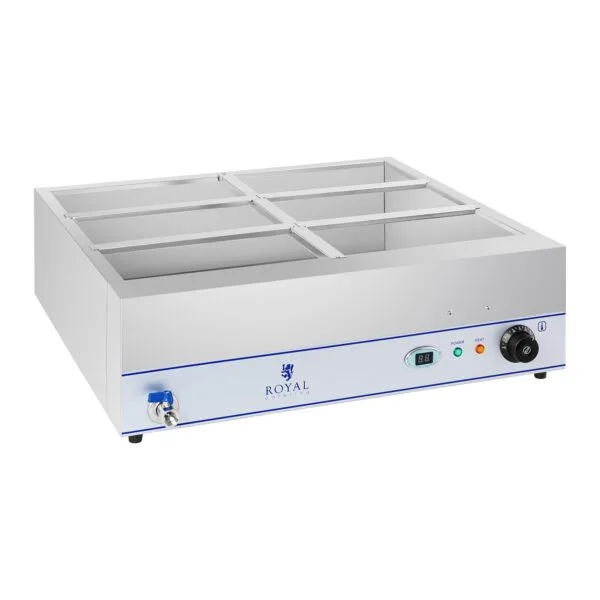 Bemar podgrzewacz wodny z kranem 6 x GN 1/3 2000W 230V Royal Catering 4 1387 4
