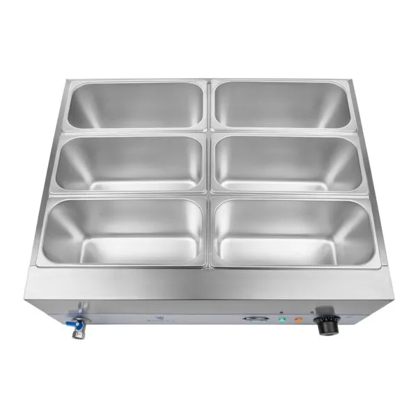 Bemar podgrzewacz wodny z kranem 6 x GN 1/3 2000W 230V Royal Catering 5 1387 5