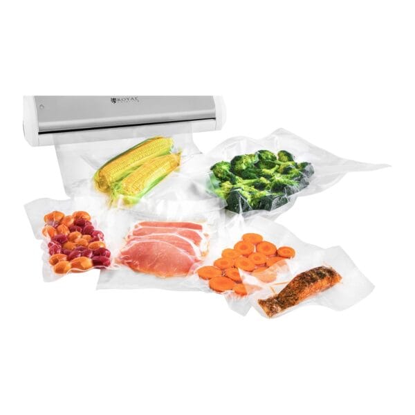 Pakowarka zgrzewarka próżniowa listwowa na worki do żywności biała 32cm 165W 230V Royal Catering 6 1405 6