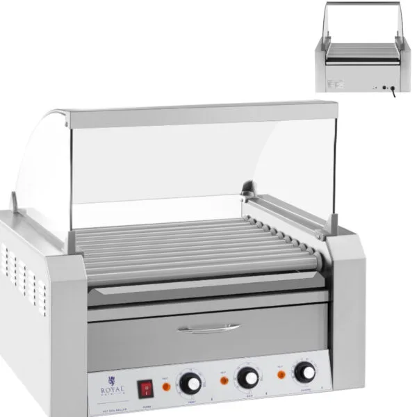 1467-roller-grill-rolkowy-z-oslona-i-szuflada-grzewcza-do-bulek-20-parowek-hotdog-230v-royal-catering 1467 roller grill rolkowy z oslona i szuflada grzewcza do bulek 20 parowek hotdog 230v royal catering
