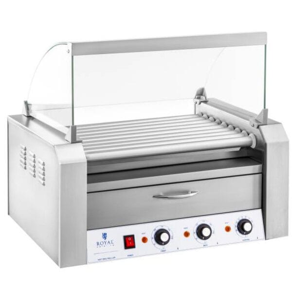 1468-roller-grill-rolkowy-z-oslona-i-szuflada-grzewcza-do-bulek-16-parowek-hotdog-2200w-230v-royal-catering 1468 roller grill rolkowy z oslona i szuflada grzewcza do bulek 16 parowek hotdog 2200w 230v royal catering