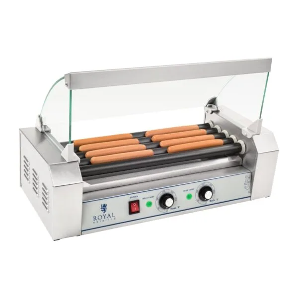 Grill rolkowy z szybą Roller grill z rolkami z teflonu 5T 1 1469 grill rolkowy z szyba roller grill z rolkami z teflonu 5t royal catering hurtownia tanio cena