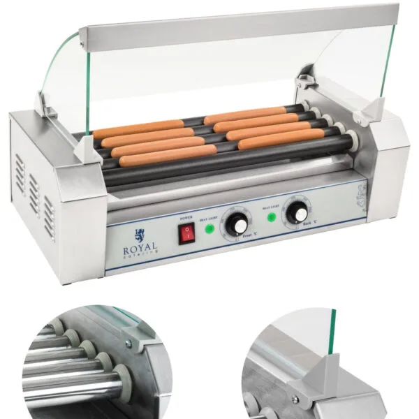 1469-grill-rolkowy-z-szyba-roller-z-rolkami-z-teflonu-5t-do-parowek-royal-catering-tanio-cena 1469 grill rolkowy z szyba roller z rolkami z teflonu 5t do parowek royal catering tanio cena