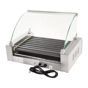 Grill rolkowy z szybą Roller grill z rolkami z teflonu 9T 8 Grill rolkowy z szybą Roller grill z rolkami z teflonu 9T - obrazek 4
