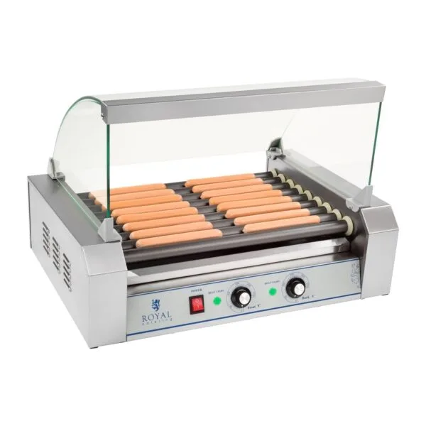 Grill rolkowy z szybą Roller grill z rolkami z teflonu 9T 4 1471 grill rolkowy z szyba roller grill z rolkami z teflonu 9t royal catering hurtownia tanio cena