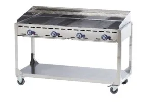 Grill gazowy ""Green Fire"" 4 palniki 22kW mobilny - Hendi 149614 4 Grill gazowy ""Green Fire"" 4 palniki 22kW mobilny - Hendi 149614 - obrazek 1