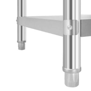 Stół roboczy gastronomiczny ze stali nierdzewnej z nadstawką 120x60cm 9 Stół roboczy gastronomiczny ze stali nierdzewnej z nadstawką 120x60cm - obrazek 5