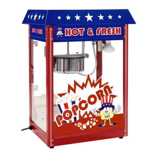 Maszyna do popcornu z niebieskim daszkiem TEFLON 1600W 5 1539 1