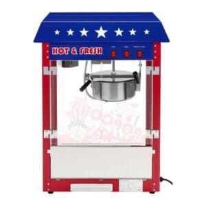 Maszyna do popcornu z niebieskim daszkiem TEFLON 1600W 16 Maszyna do popcornu z niebieskim daszkiem TEFLON 1600W - obrazek 8