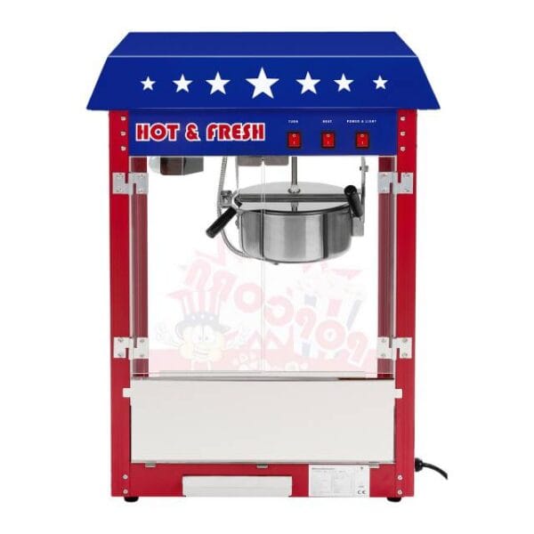 Maszyna do popcornu z niebieskim daszkiem TEFLON 1600W 7 1539 3