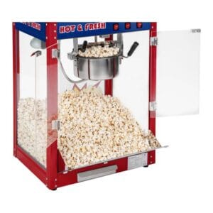 Maszyna do popcornu z niebieskim daszkiem TEFLON 1600W 12 Maszyna do popcornu z niebieskim daszkiem TEFLON 1600W - obrazek 4