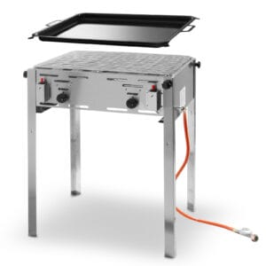 Grill gazowy z patelnią Grill Master Maxi 590x480mm 11.6kW - Hendi 154717 1 Grill gazowy z patelnią Grill Master Maxi 590x480mm 11.6kW - Hendi 154717 - obrazek 1