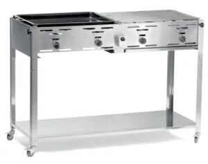 Grill gazowy ""Master Quattro"" 4 palniki 22kW mobilny - Hendi 154908 1 Grill gazowy ""Master Quattro"" 4 palniki 22kW mobilny - Hendi 154908 - obrazek 1