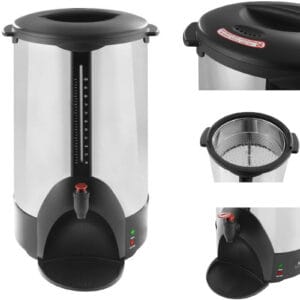 Perkolator zaparzacz do kawy i herbaty stalowy podwójne ścianki 230V 16L 8 Perkolator zaparzacz do kawy i herbaty stalowy podwójne ścianki 230V 16L - obrazek 1