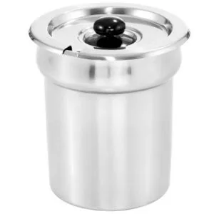 Wkład garnek z pokrywką stalowy do bemaru podgrzewacza do zupy 3.8L 6 Wkład garnek z pokrywką stalowy do bemaru podgrzewacza do zupy 3.8L - obrazek 2