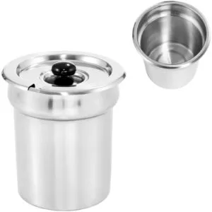 Wkład garnek z pokrywką stalowy do bemaru podgrzewacza do zupy 3.8L 5 Wkład garnek z pokrywką stalowy do bemaru podgrzewacza do zupy 3.8L - obrazek 1