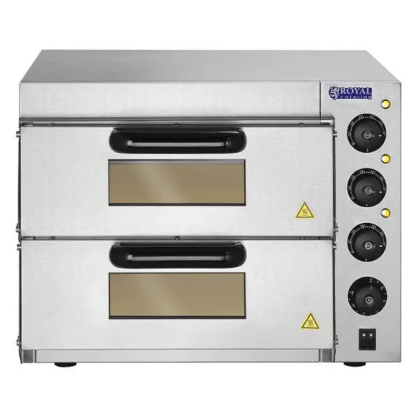 Profesjonalny piec do pizzy podwójny 2 x 40cm 3000W 230V Royal Catering 3 1832 4