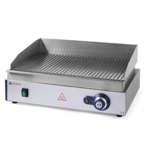 Płyta grzewcza grillowa Blue Line ryflowana do pracy ciągłej 2400W - Hendi 203170 1 Płyta grzewcza grillowa Blue Line ryflowana do pracy ciągłej 2400W - Hendi 203170 - obrazek 1