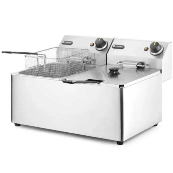 Frytownica gastronomiczna podwójna Kitchen Line 7kW 230V 2 x 8L - Hendi 205839 2 205839 2