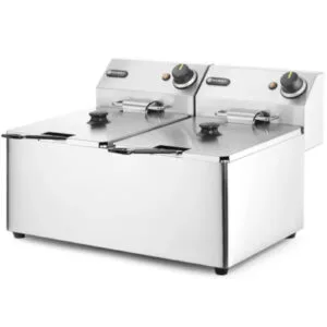 Frytownica gastronomiczna podwójna Kitchen Line 7kW 230V 2 x 8L - Hendi 205839 3 Frytownica gastronomiczna podwójna Kitchen Line 7kW 230V 2 x 8L - Hendi 205839 - obrazek 1