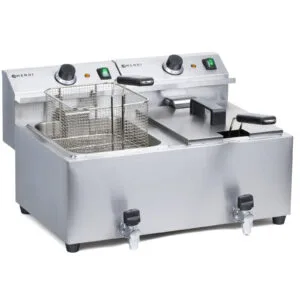 Frytownica z kranem Masterpro 230V 7kW 2 x 8L - Hendi 209301 1 Frytownica z kranem Masterpro 230V 7kW 2 x 8L - Hendi 209301 - obrazek 1