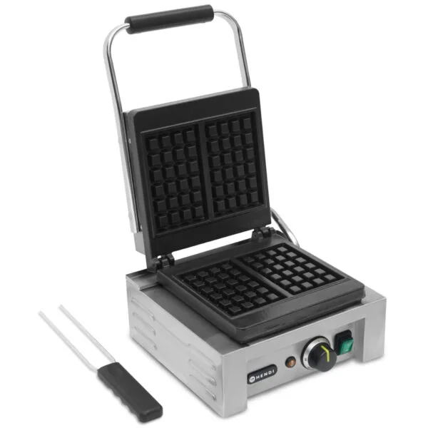 Gofrownica profesjonalna na 2 gofry prostokątne 1.5kW - Hendi 212103 1 212103 1