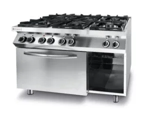 Kuchnia gazowa 6 palników z piekarnikiem elektrycznym GN1/1 Kitchen Line - Hendi 225899 1 Kuchnia gazowa 6 palników z piekarnikiem elektrycznym GN1/1 Kitchen Line - Hendi 225899 - obrazek 1