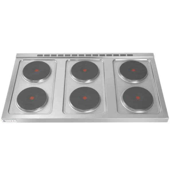 Kuchnia elektryczna wolnostojąca na podstawie stalowej 6 x 2.6kW szer. 120cm 1 226230 2