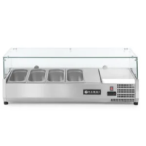 Nadstawa z witryną chłodniczą 4 x GN 1/3 szer. 120cm - Hendi 232965 2 Nadstawa z witryną chłodniczą 4 x GN 1/3 szer. 120cm - Hendi 232965 - obrazek 1