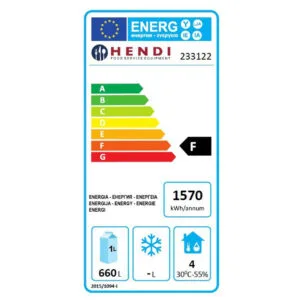Szafa chłodnicza lodówka gastronomiczna 2-drzwiowa Profi Line 900L - Hendi 233122 10 Szafa chłodnicza lodówka gastronomiczna 2-drzwiowa Profi Line 900L - Hendi 233122 - obrazek 5