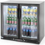 235829 lodowka chlodziarka barowa sklepowa na napoje 2 drzwiowa 4 polki 215 w 180 l hendi 235829 ean 8711369235829 hurtownia zielona gora