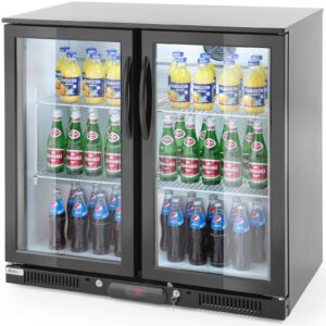 Lodówka chłodziarka barowa sklepowa na napoje 2-drzwiowa 4 półki 215 W 180 l - Hendi 235829 3 Lodówka chłodziarka barowa sklepowa na napoje 2-drzwiowa 4 półki 215 W 180 l - Hendi 235829 - obrazek 1