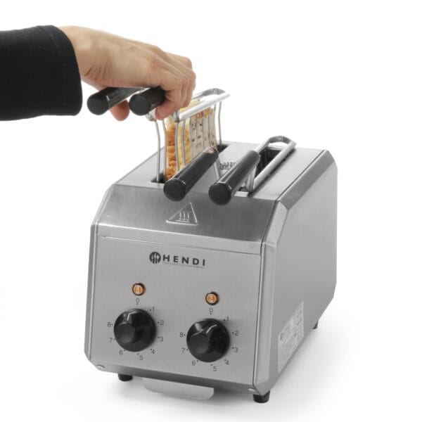 Toster kanapkowy z timerem podwójny 1200W- Hendi 261163 1 261163 2