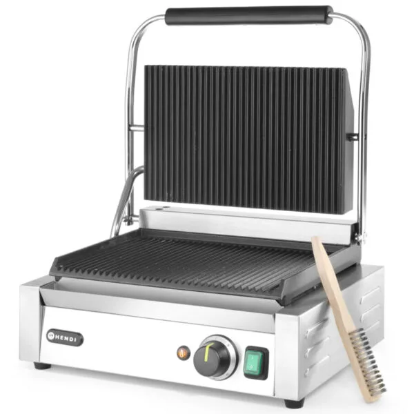 Kontakt grill kontaktowy PANINI ryflowany 2200W - Hendi 263655 1 263655 1