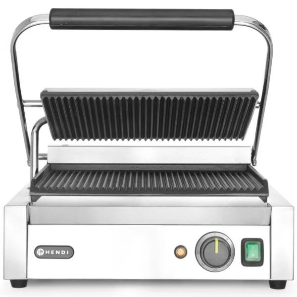 Kontakt grill kontaktowy PANINI ryflowany 2200W - Hendi 263655 3 263655 4