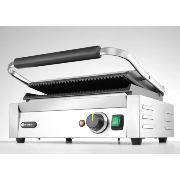 Kontakt grill kontaktowy PANINI ryflowany 2200W - Hendi 263655 8 263655 9